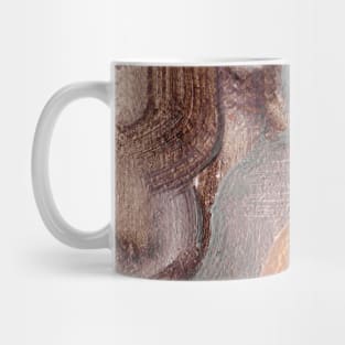 Purple Ochre Gray Abstract Art Mug